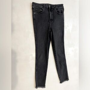 We the Free Black Denim Cutoff Skinny Jeans Size 31R